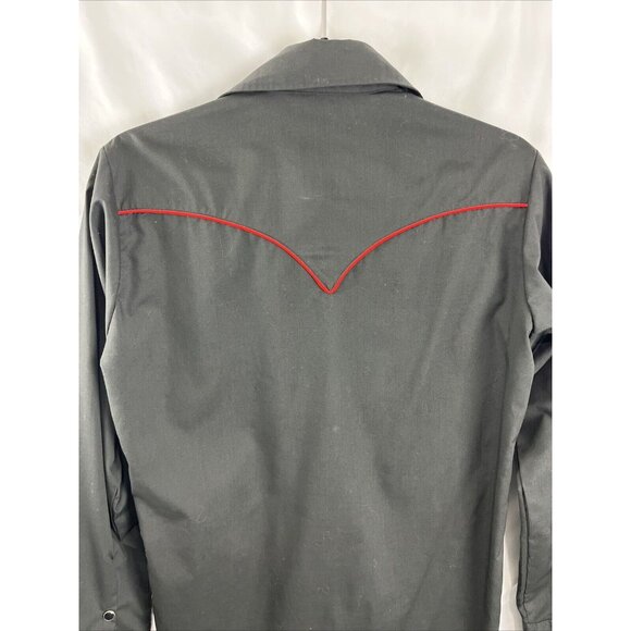 MWG Western's Best Floral Snap Button Rock-A-Billy Western Shirt Men's Size XS - Picture 7 of 11